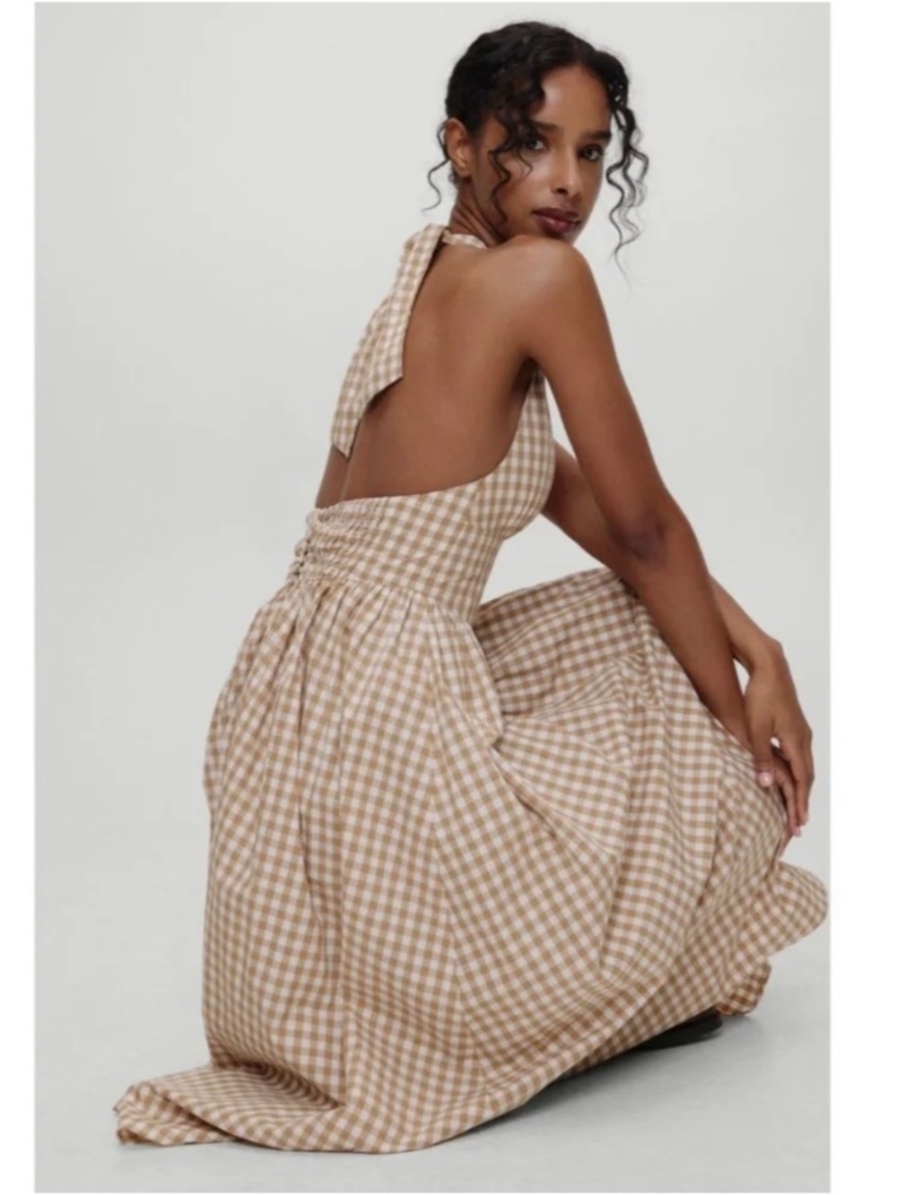FRANKIES BIKINIS x BELLA HADID Prairie Midi Dress Regular $195 Like New XS - Picture 3 of 6